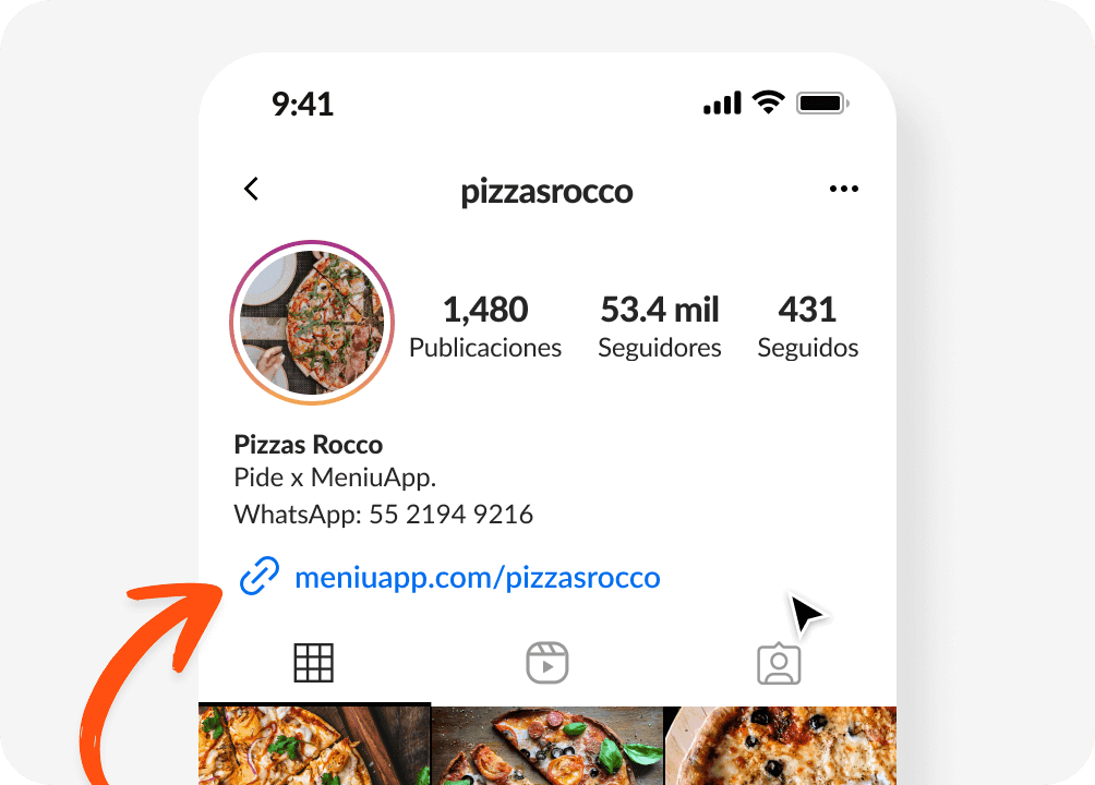 Agrega un link en tu Bio con Meniu