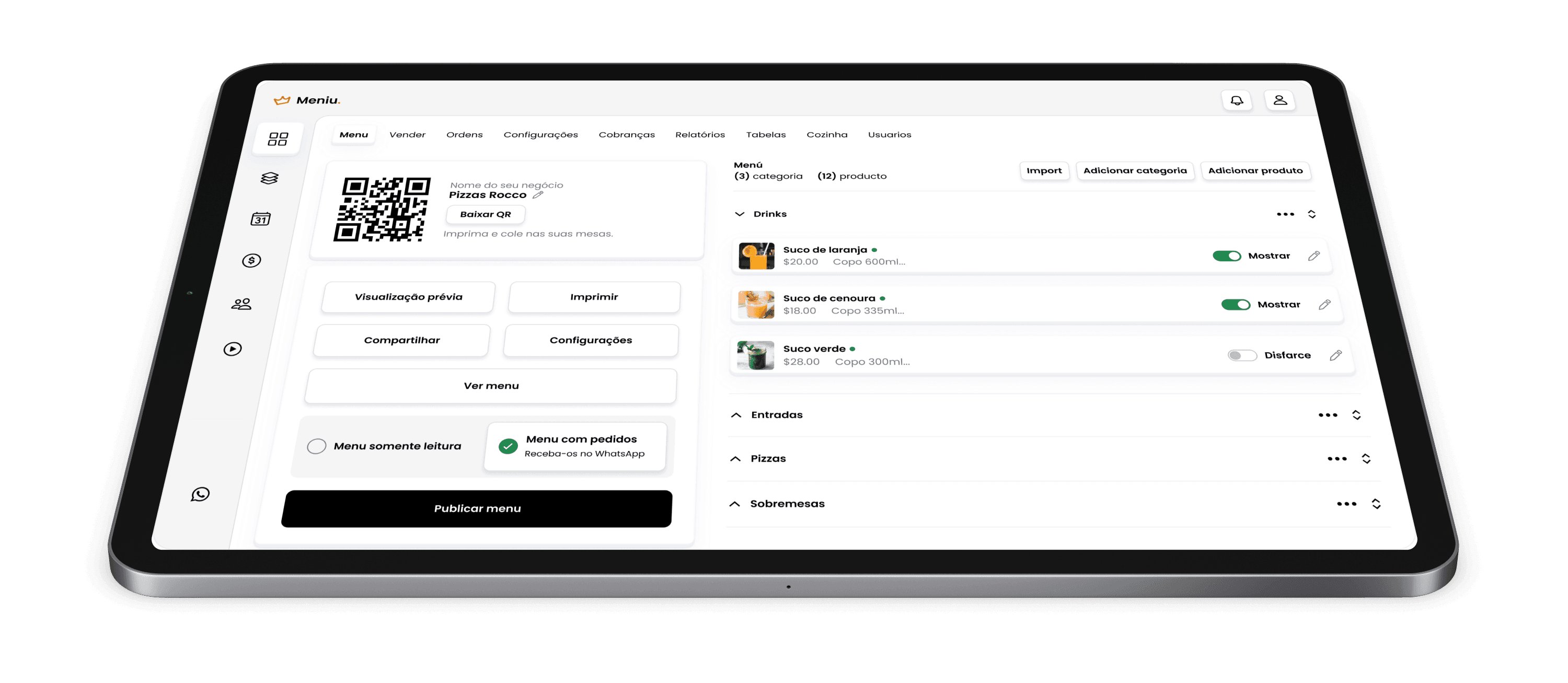 Crea tu menú digital con Meniu