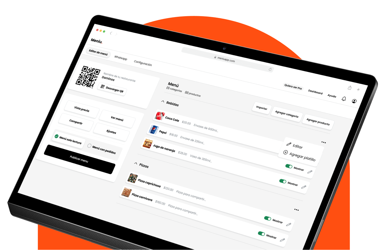 La mejor alternativa a OlaClick en 2023 para restaurantes | OlaClick vs Meniu